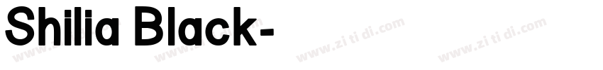 Shilia Black字体转换